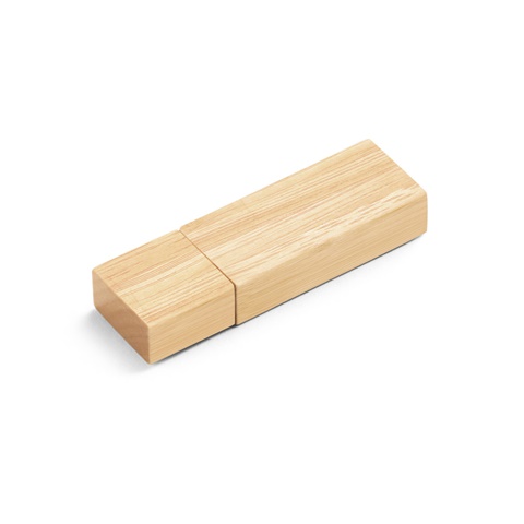 VENTER 8GB. USB klíčenka s 8 GB v bambusu, světlá přírodní