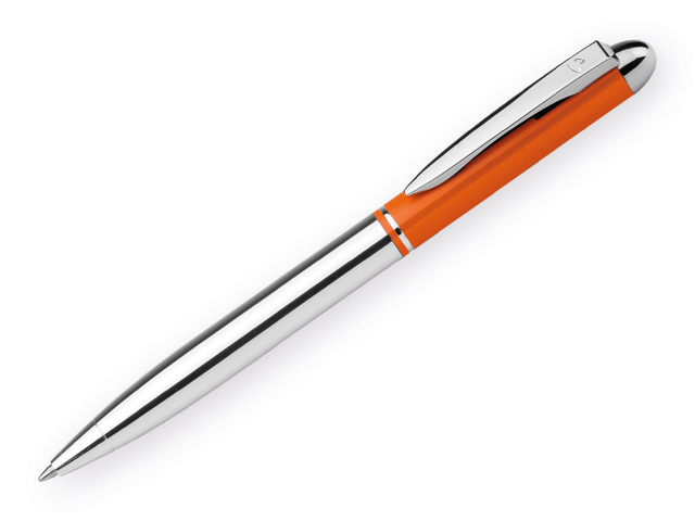 VIERA kovové kuličkové pero, modrá náplň, Oranžová