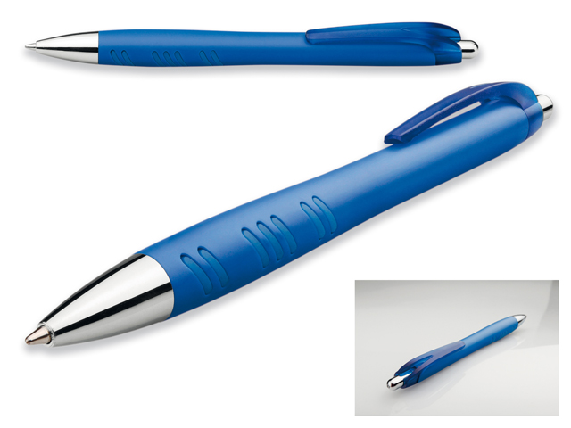 VINA plastové kuličkové pero, modrá náplň, Modrá