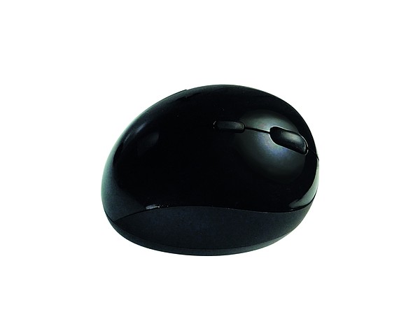 VINDOLA Černá ergonomická bezdrátová myš, 2,4 GHz