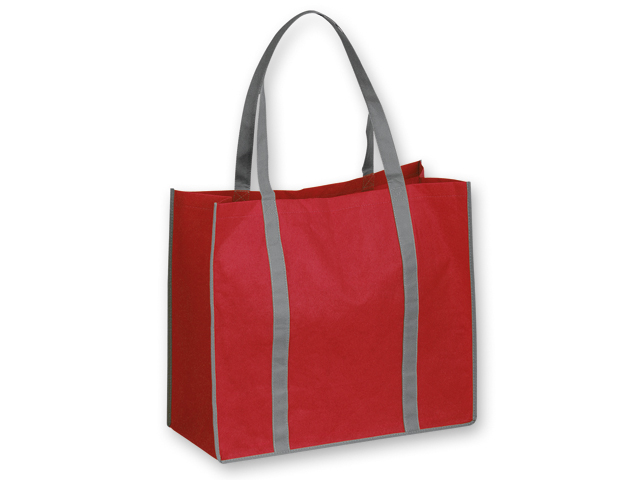 VITELA nákupní taška z netkané textilie, 80 g/m2, Červená