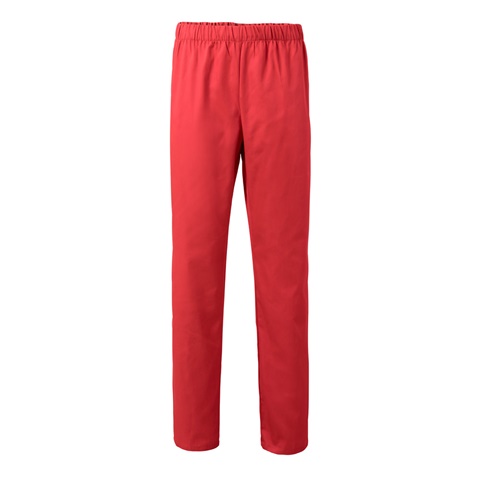 červená VL APHRODITE. Keprové kalhoty (190 g/m²) z bavlny (35 %) a polyesteru (65 %), červená, 2XL