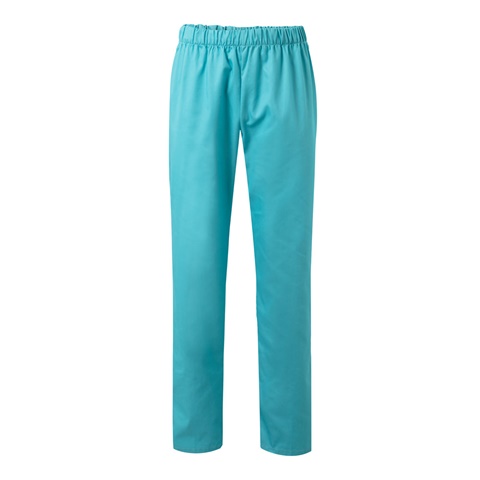 tyrkysová VL APHRODITE. Keprové kalhoty (190 g/m²) z bavlny (35 %) a polyesteru (65 %), tyrkysová, 2XL