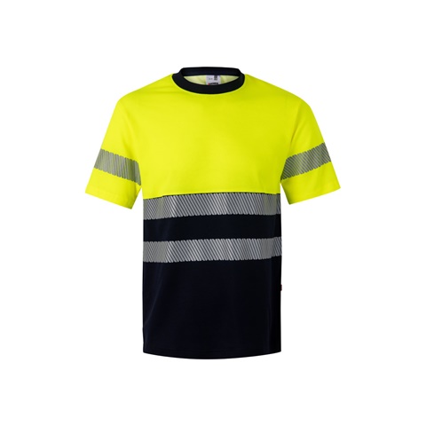 modrá VL BASTET. Dvoubarevné piké tričko (150 g/m²), z bavlny (55 %) a polyesteru (45 %), modrá, 2XL