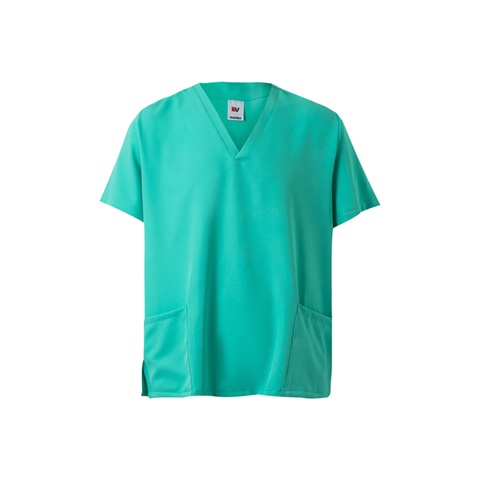 VL FLORA. Tunika s krátkými rukávy (140 g/m²) vyrobená ze 100 % mikrovlákna, mátově zelená, 2XL