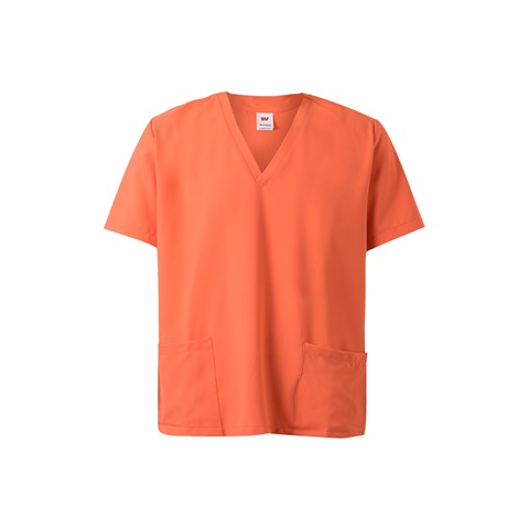 VL FLORA. Tunika s krátkými rukávy (140 g/m²) vyrobená ze 100 % mikrovlákna, oranžová, 2XL
