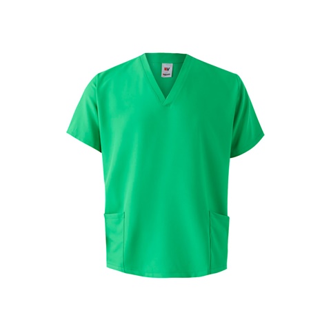 VL FLORA. Tunika s krátkými rukávy (140 g/m²) vyrobená ze 100 % mikrovlákna, zelená, 2XL