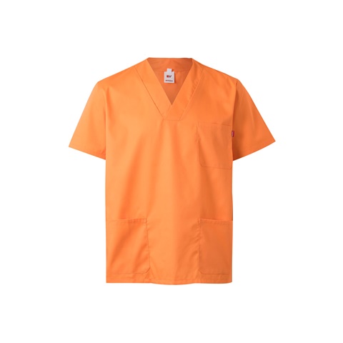 lososová VL ILLAPA. Keprová tunika (190 g/m²) s krátkými rukávy z polyesteru (65 %) a bavlny (35 %), lososová, 2XL