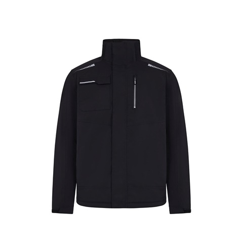 VL NYX. Prošívaná bunda (180 g/m²), vyrobená z recyklovaného polyesteru (50 %) a polyesteru (50 %), černá, 2XL