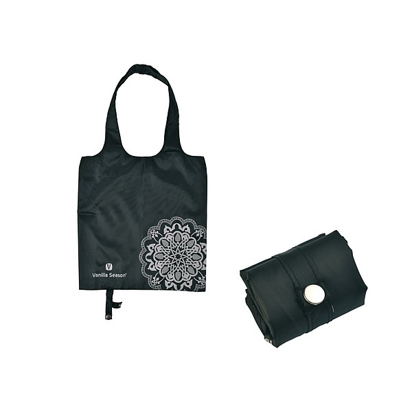 VS BATNA skládací nákupní taška, polyester, černá