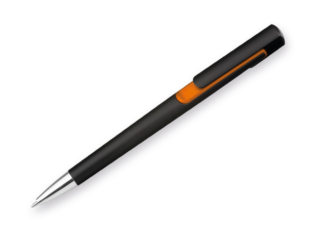 WADER DARK plastové kuličkové pero, modrá náplň, Oranžová