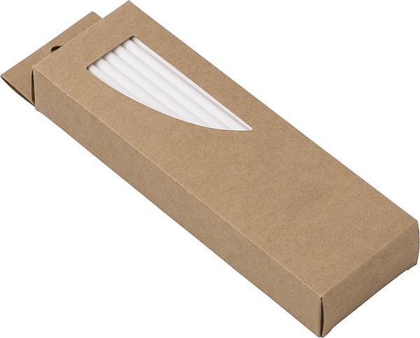 WAVRINO Papírová brčka, 50ks v papírové krabičce
