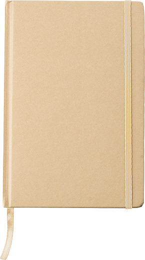 XENIO Zápisník A5 linkovaný s kartonovými deskami, 80 stran, béžová