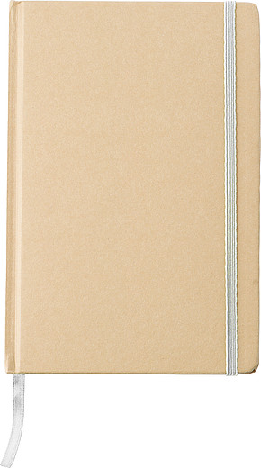 XENIO Zápisník A5 linkovaný s kartonovými deskami, 80 stran, bílá