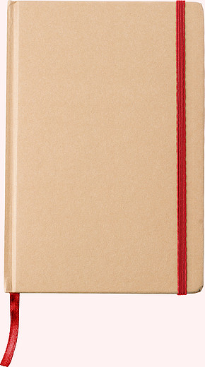 XENIO Zápisník A5 linkovaný s kartonovými deskami, 80 stran, červená