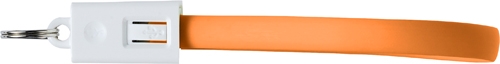 ZALTAN Nabíjecí kabel s klíčenkou, oranžová