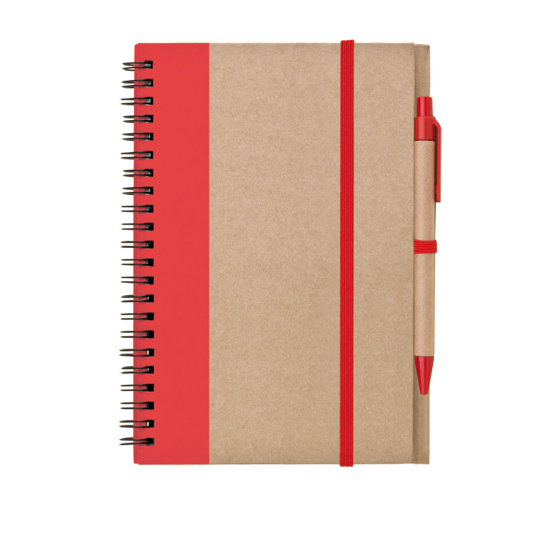 Zápisník s tužkou LIBRO A5, červená
