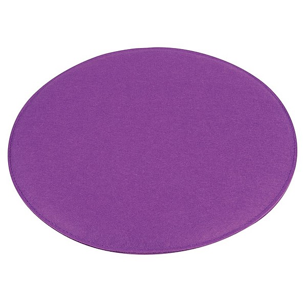ZESETO Plstěný polštář k sezení, O35 cm, fialová