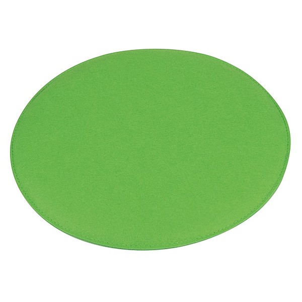 ZESETO Plstěný polštář k sezení, O35 cm, jasně zelená
