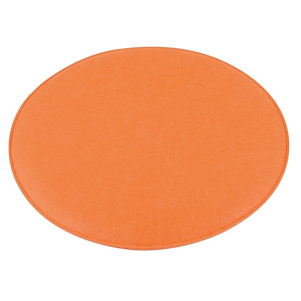 ZESETO Plstěný polštář k sezení, O35 cm, oranžová