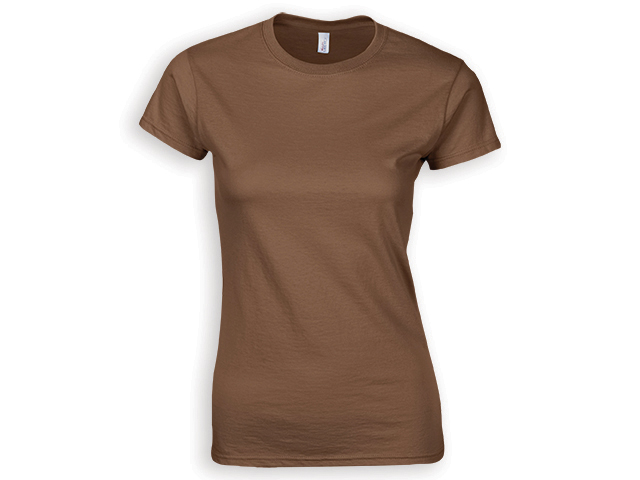 ZIKI WOMEN dámské tričko, 153 g/m2, vel. XXL, GILDAN, Hnědá