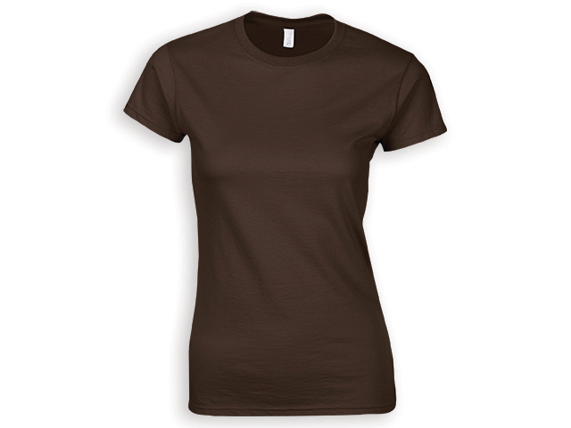 ZIKI WOMEN dámské tričko, 153 g/m2, vel. XXL, GILDAN, Tmavě hnědá