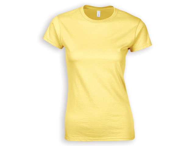 ZIKI WOMEN dámské tričko, 153 g/m2, vel. XXL, GILDAN, Žlutá