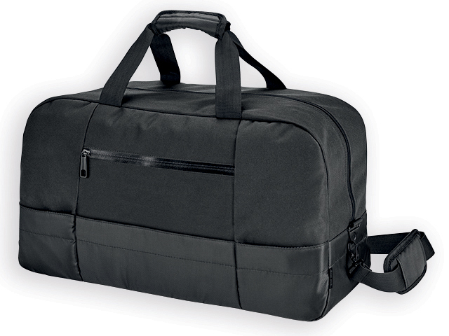 ZIPPERS polyesterová cestovní taška, 840D, Černá