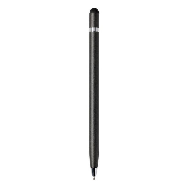 ZOBI Nadčasové kovové pero se stylusem, šedá